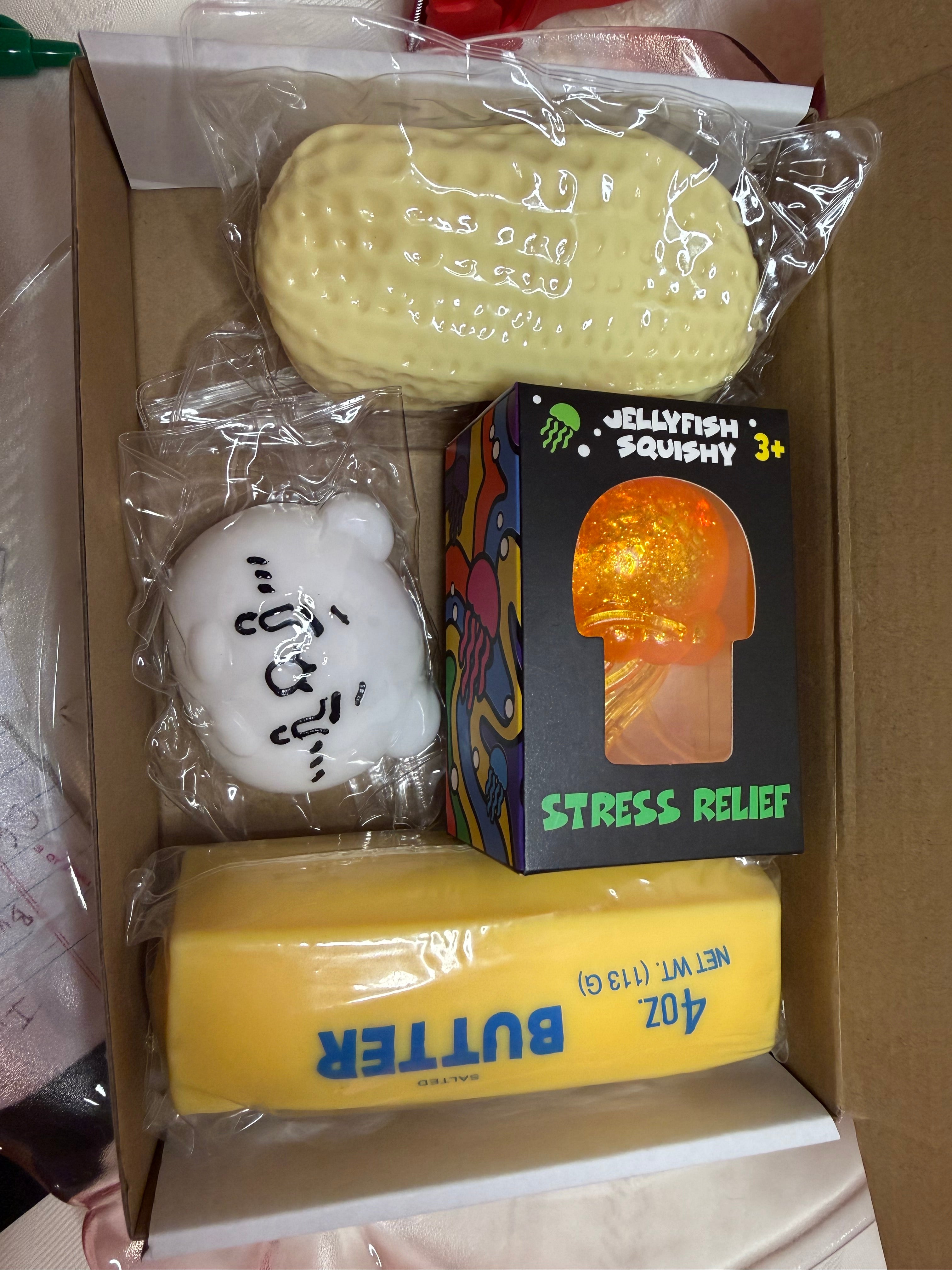4 Item Squishy Box - Butter, Vaseline, Tabas, and Sugar squishy options!