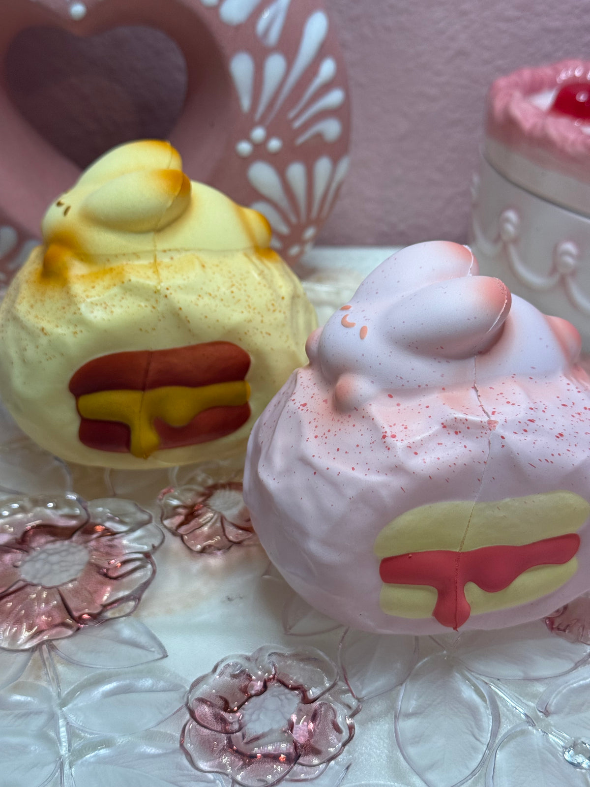 Bunny Cream Puff Layered Cake Squishy - Smilegogo