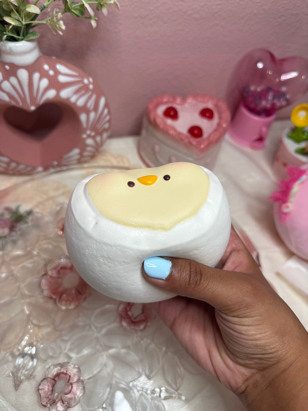 "Duckfufu" Snow Mochi Squishy ; Daifuku Duck Dessert - Smilegogo