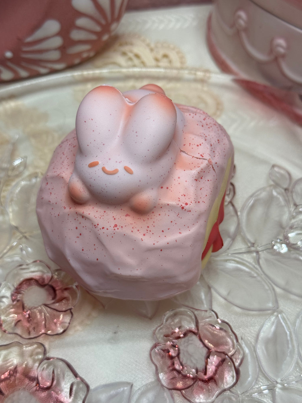 Bunny Cream Puff Layered Cake Squishy - Smilegogo