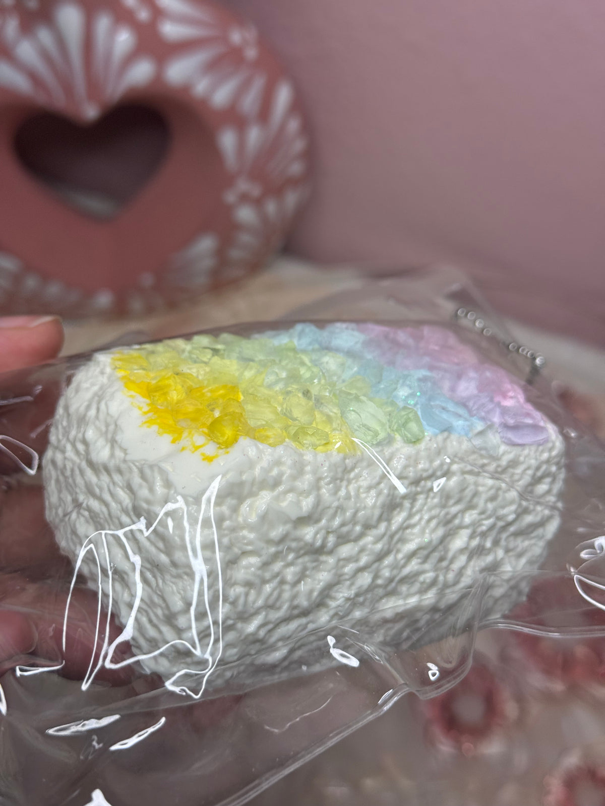 Rainbow Crackle Taba - Food Grade Silicone Squishy