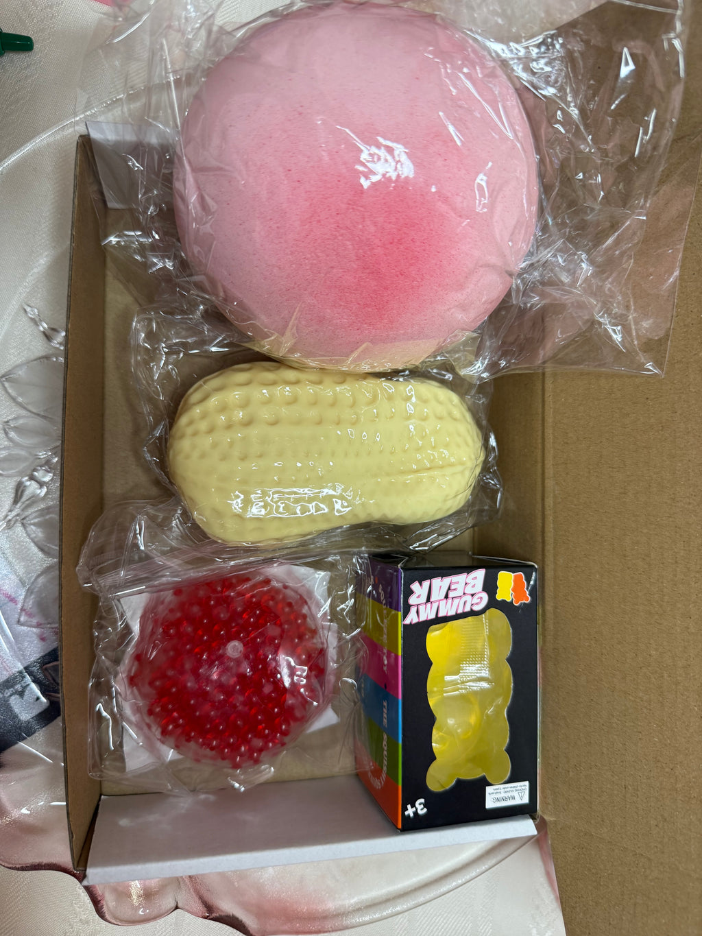 4 Item Squishy Box - Butter, Vaseline, Tabas, and Sugar squishy options!