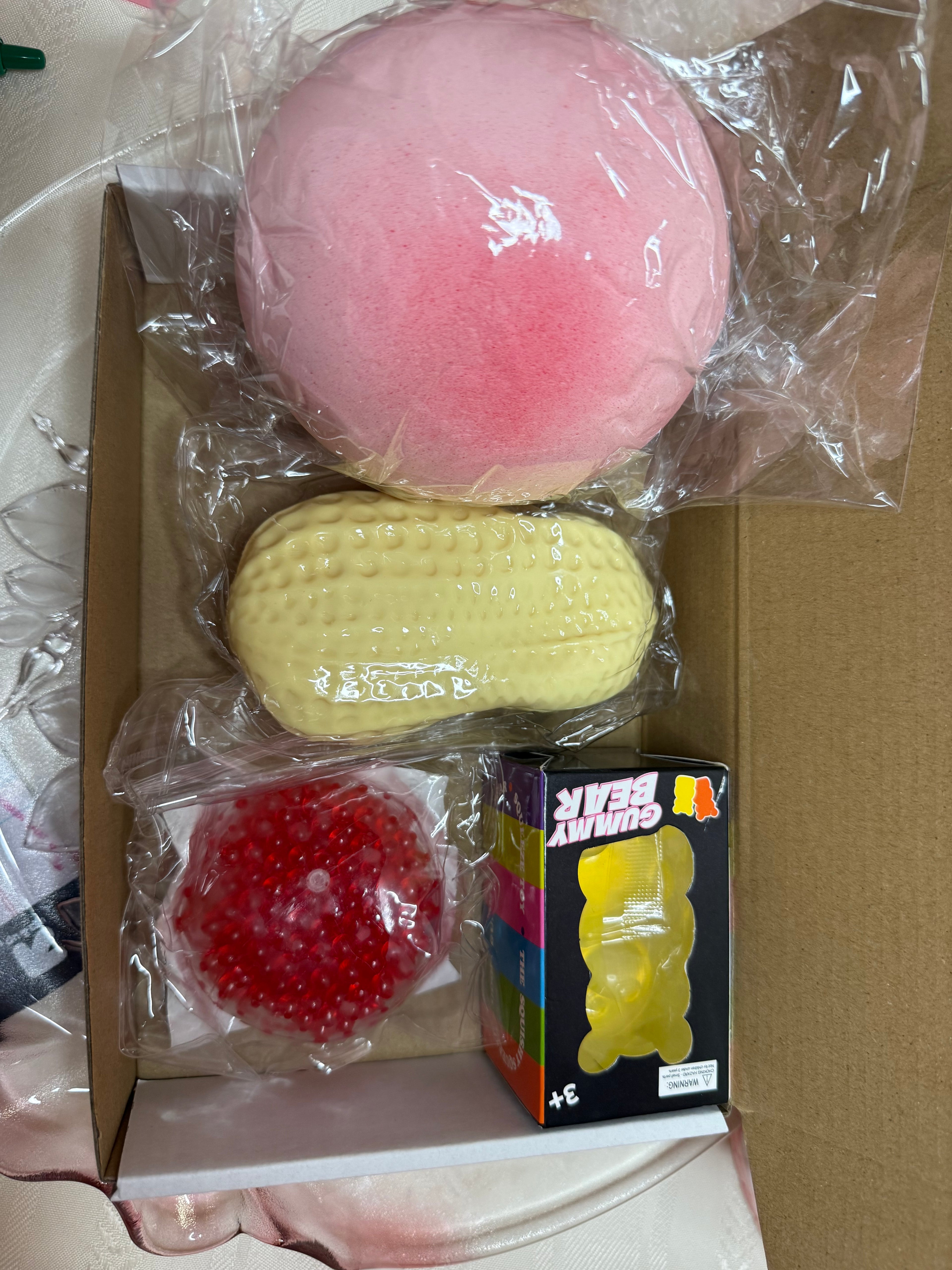 4 Item Squishy Box - Butter, Vaseline, Tabas, and Sugar squishy options!