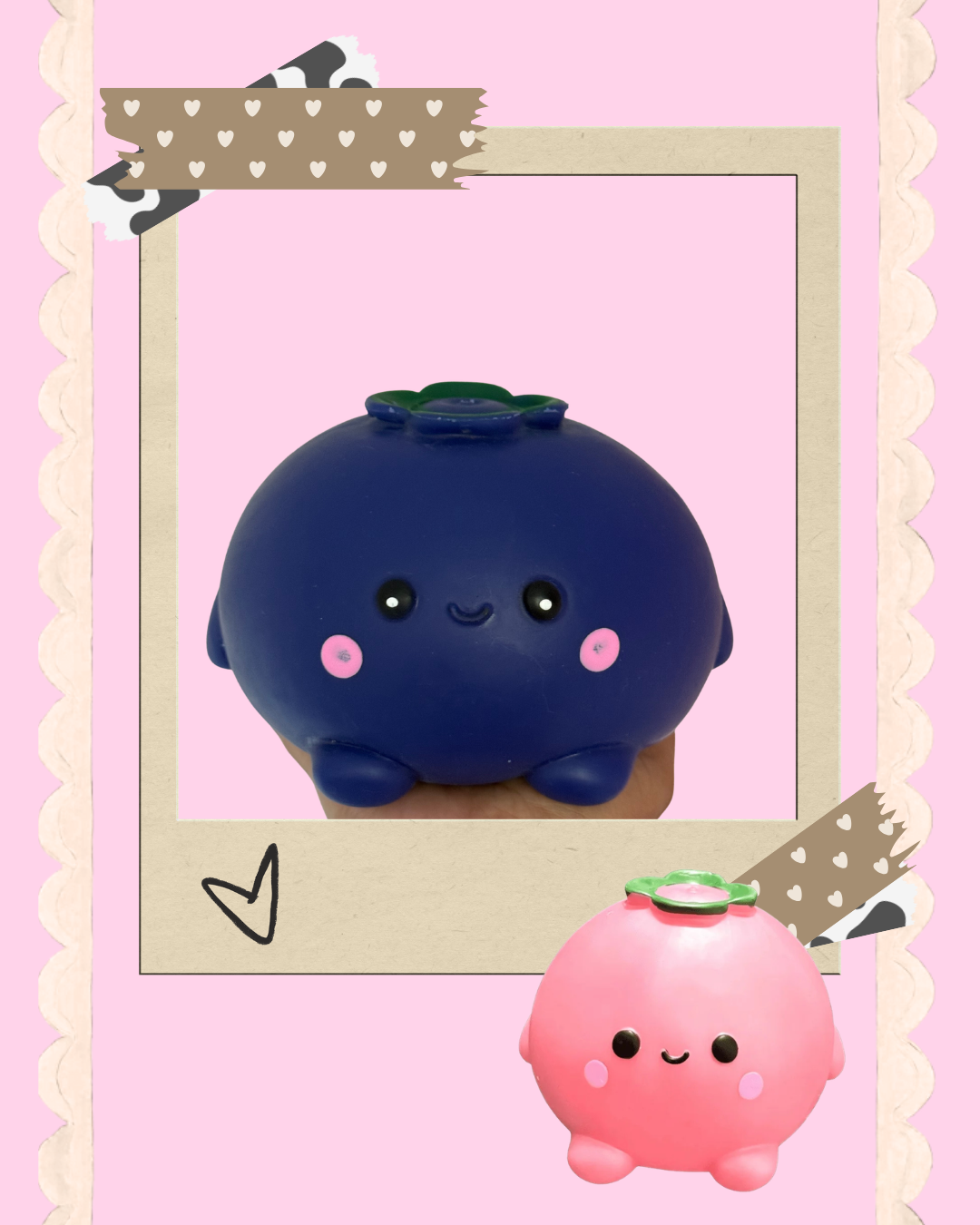 BLUEBERRY AND PINKBERRY JUMBO SQUISHY Shaving Cream texture