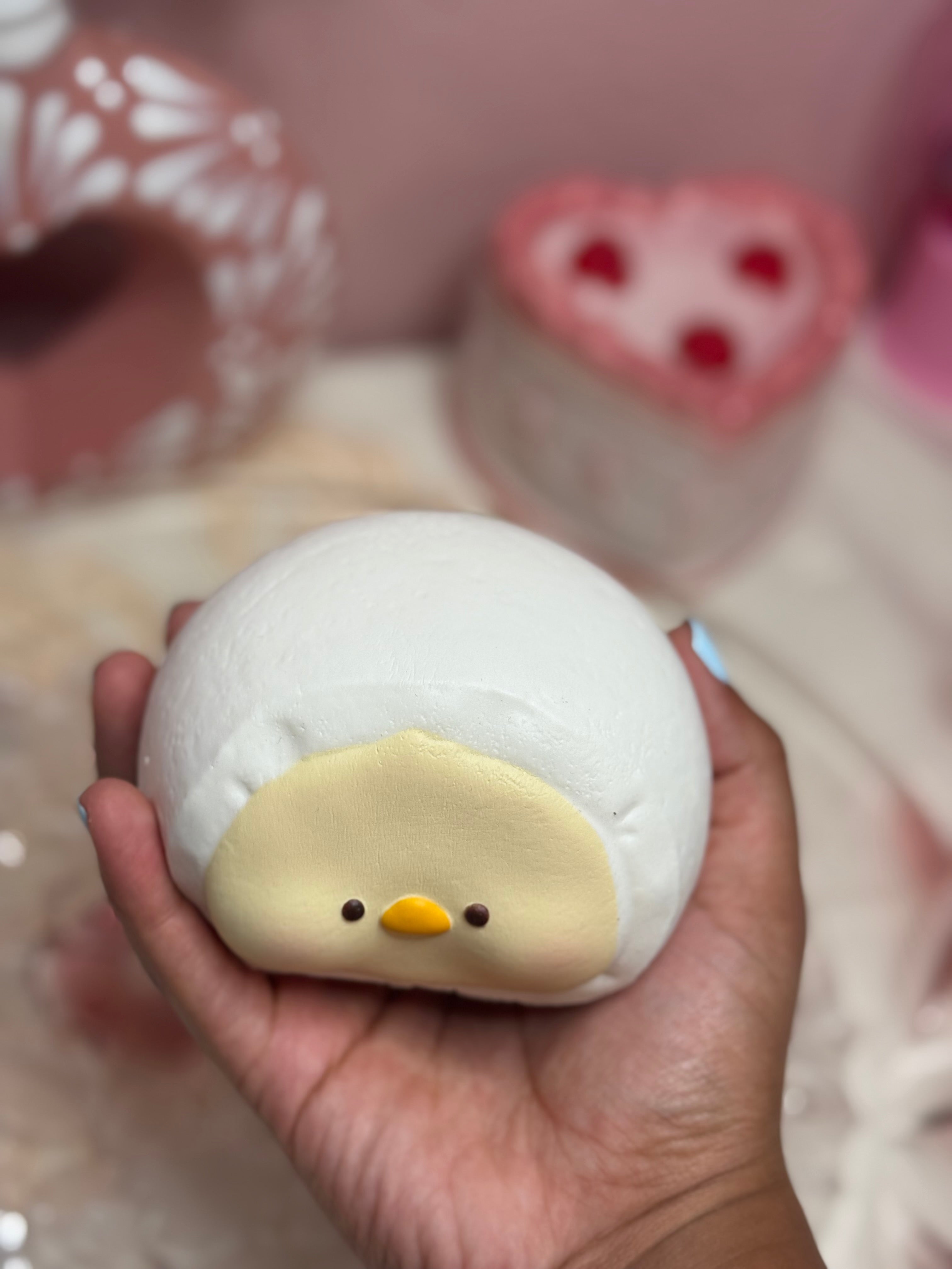 "Duckfufu" Snow Mochi Squishy ; Daifuku Duck Dessert - Smilegogo