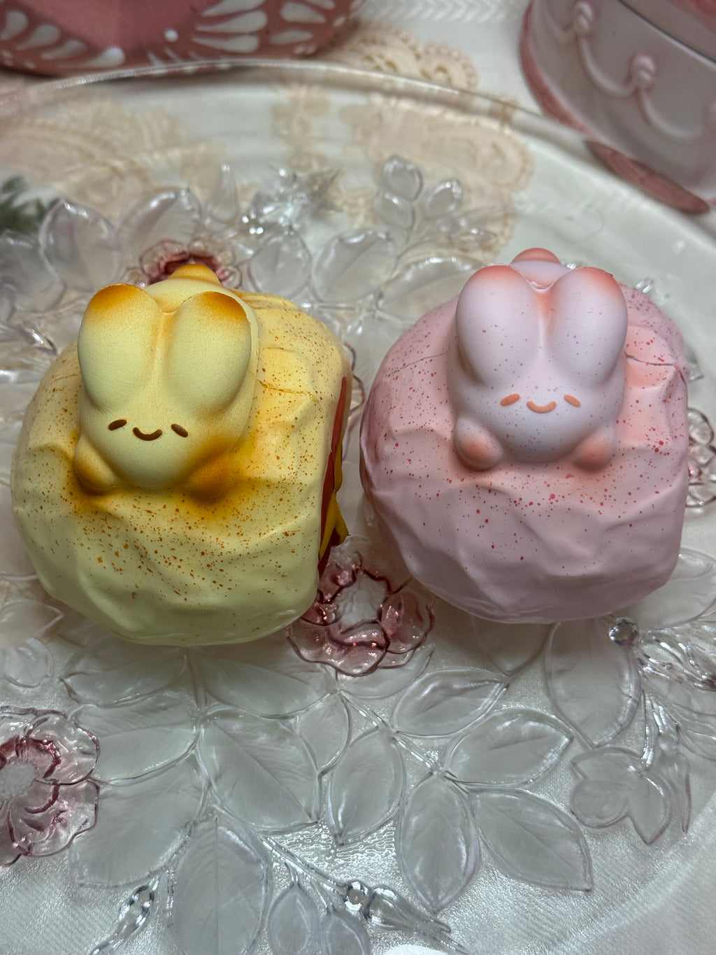 Bunny Cream Puff Layered Cake Squishy - Smilegogo