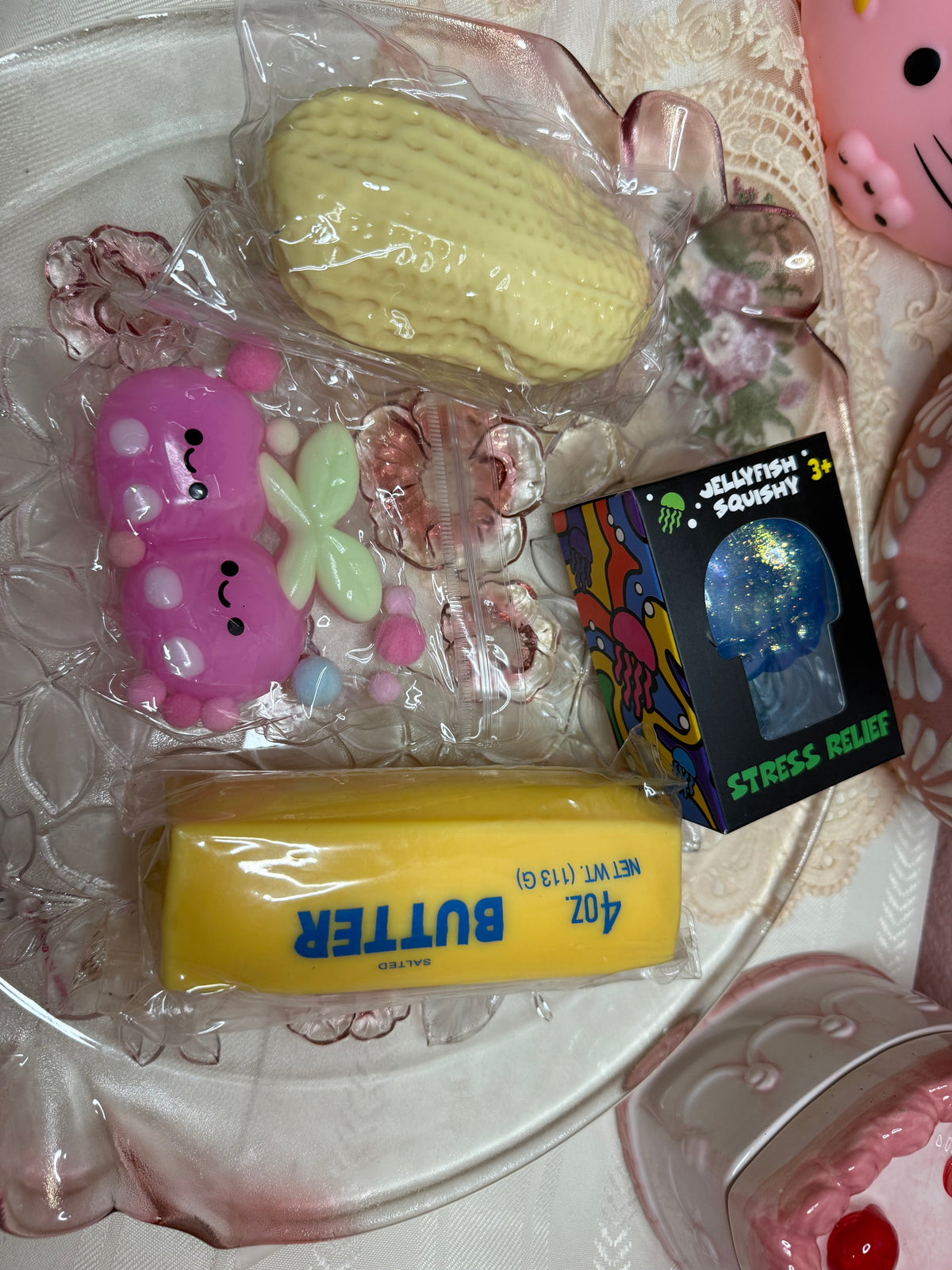 4 Item Squishy Box - Butter, Vaseline, Tabas, and Sugar squishy options!