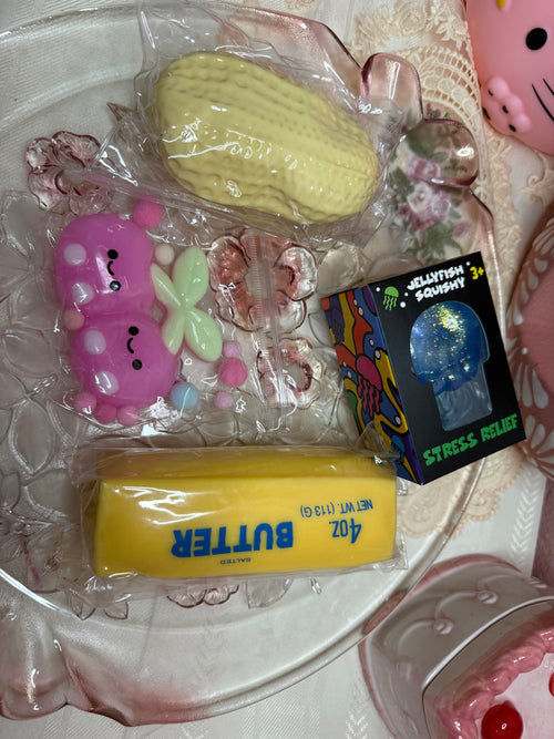 4 Item Squishy Box - Butter, Vaseline, Tabas, and Sugar squishy options!