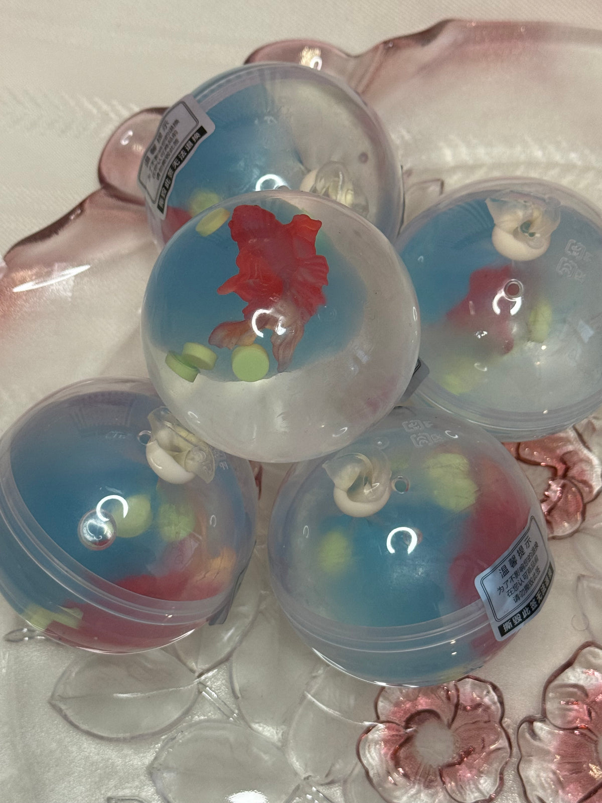 Tranquil Goldfish Pond- Handmade Coconut Jelly Ball