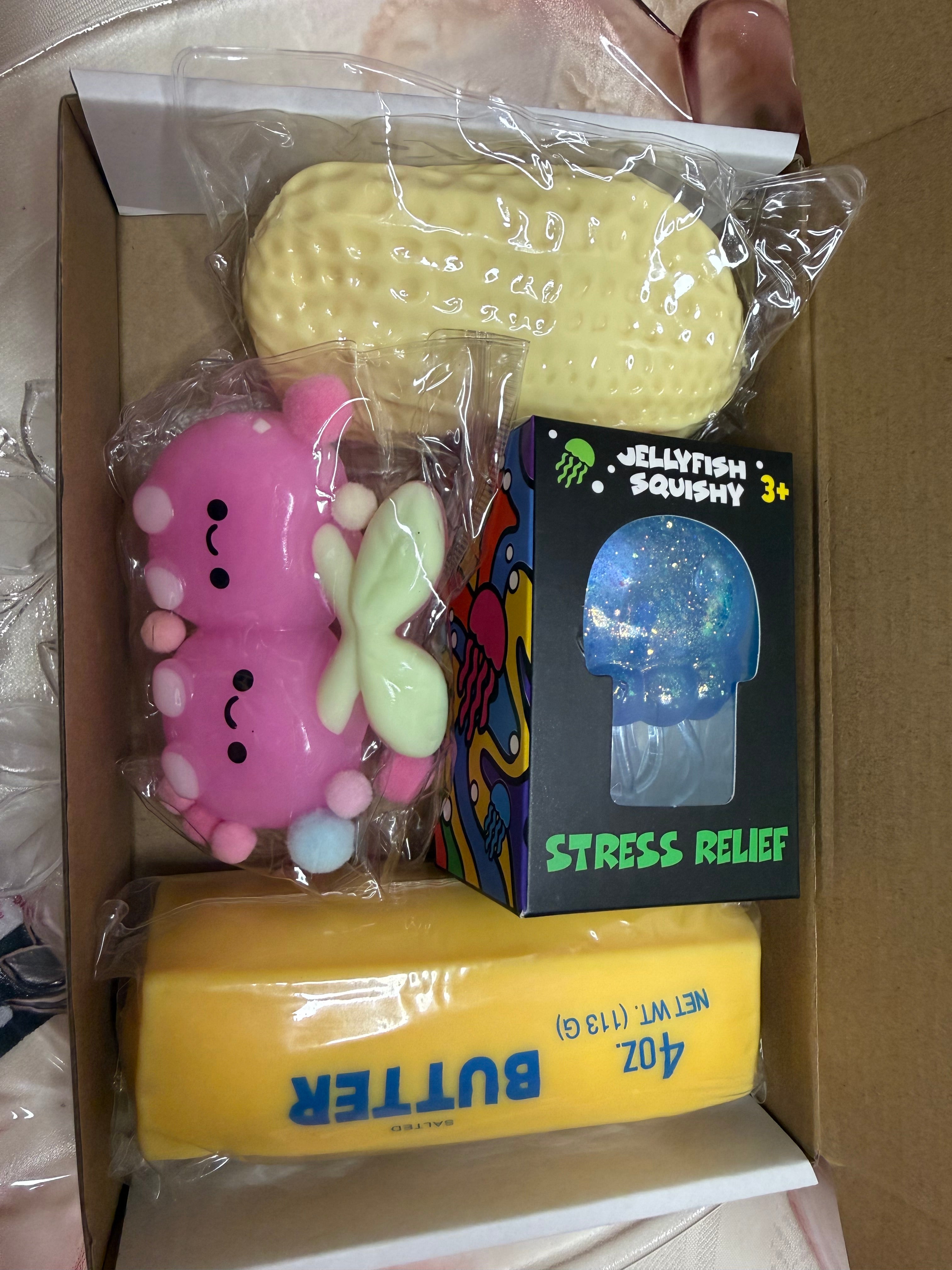 4 Item Squishy Box - Butter, Vaseline, Tabas, and Sugar squishy options!
