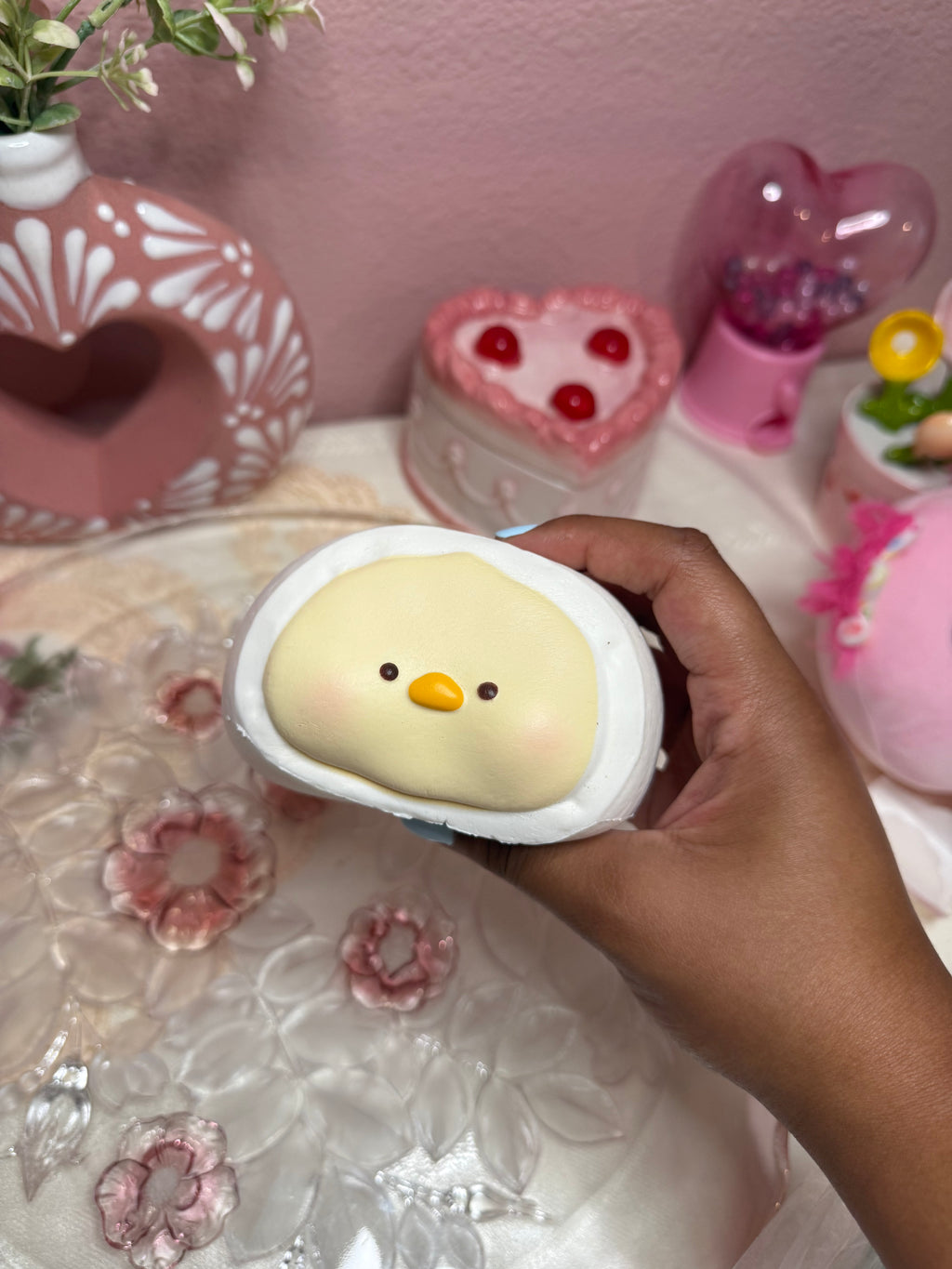 "Duckfufu" Snow Mochi Squishy ; Daifuku Duck Dessert - Smilegogo