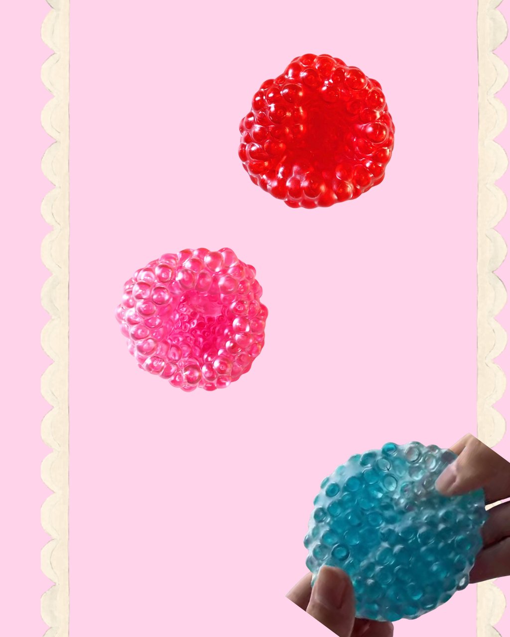 Glass Bead Crunchy Squishy Ball