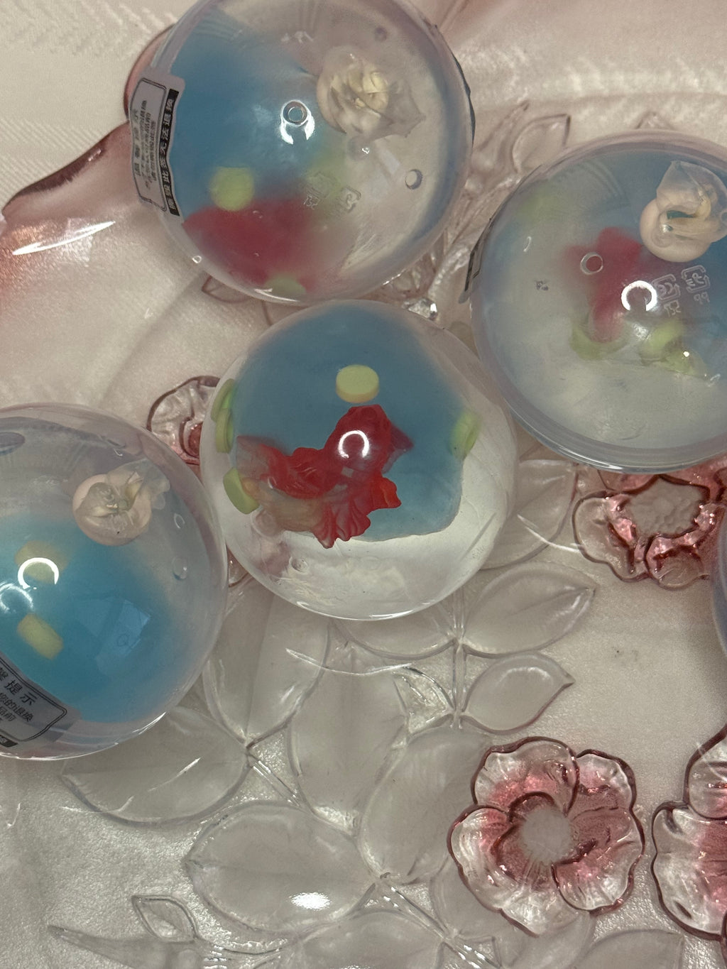 Tranquil Goldfish Pond- Handmade Coconut Jelly Ball