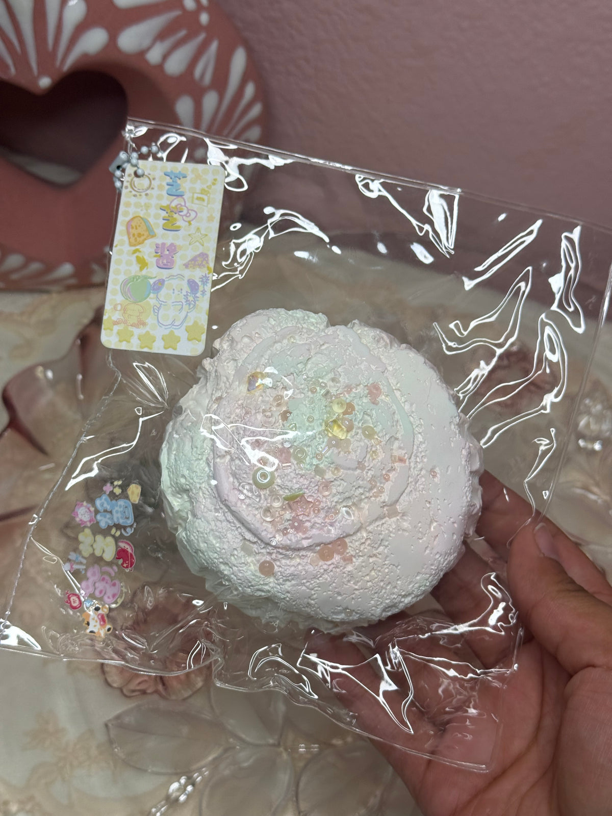 Pastel Cream Swirl Taba -Food Grade Silicone Squishy