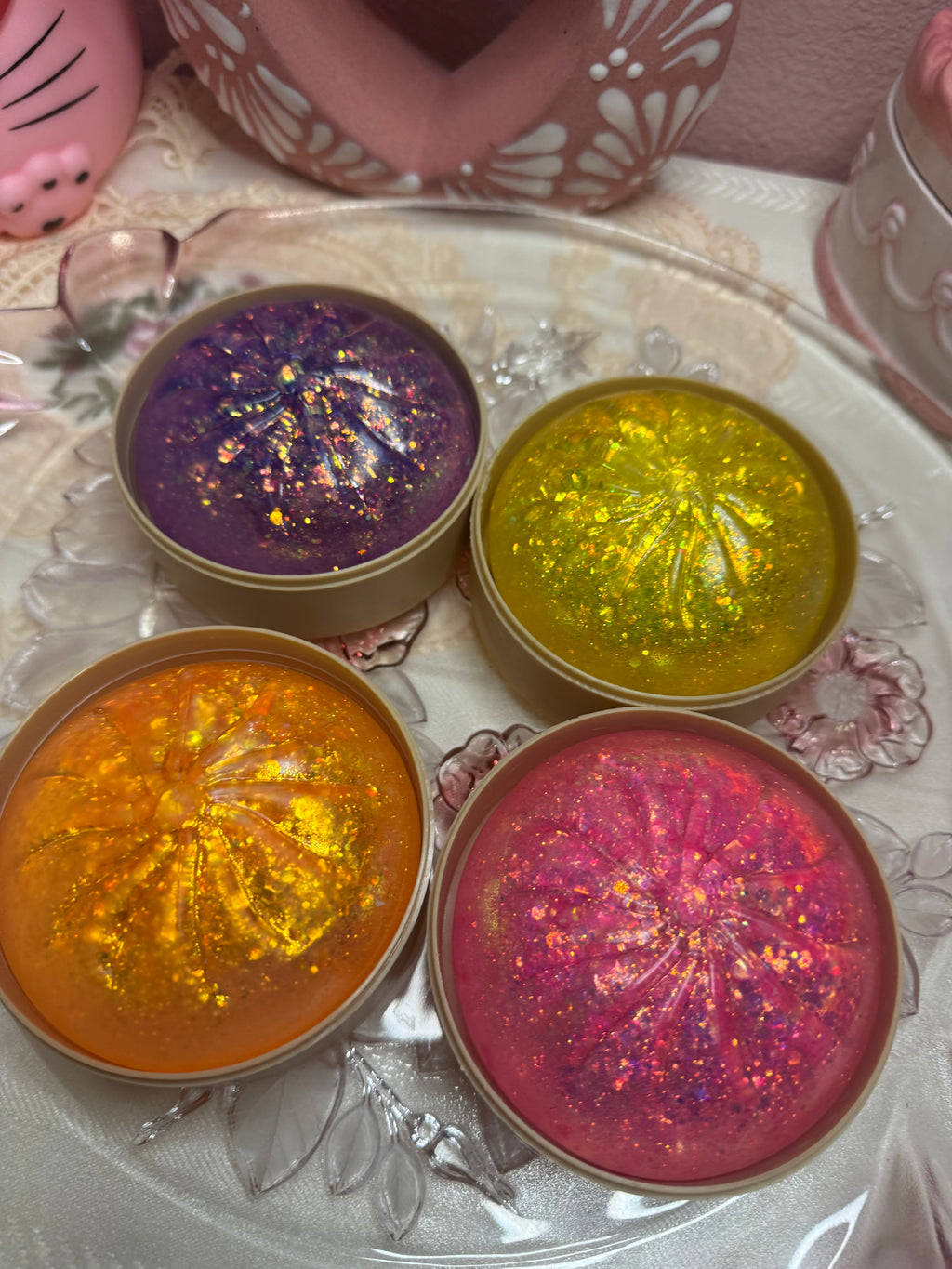 Sugar glitter dumpling squishy maltose texture mystery color