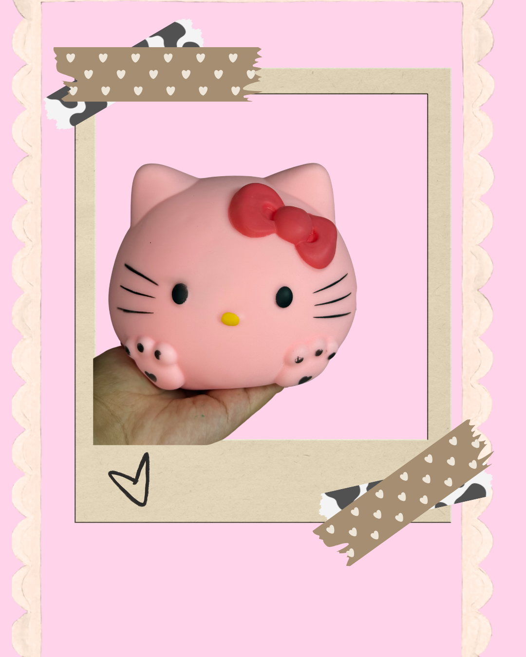 HK KITTY JUMBO Squishy Shaving Cream Texture