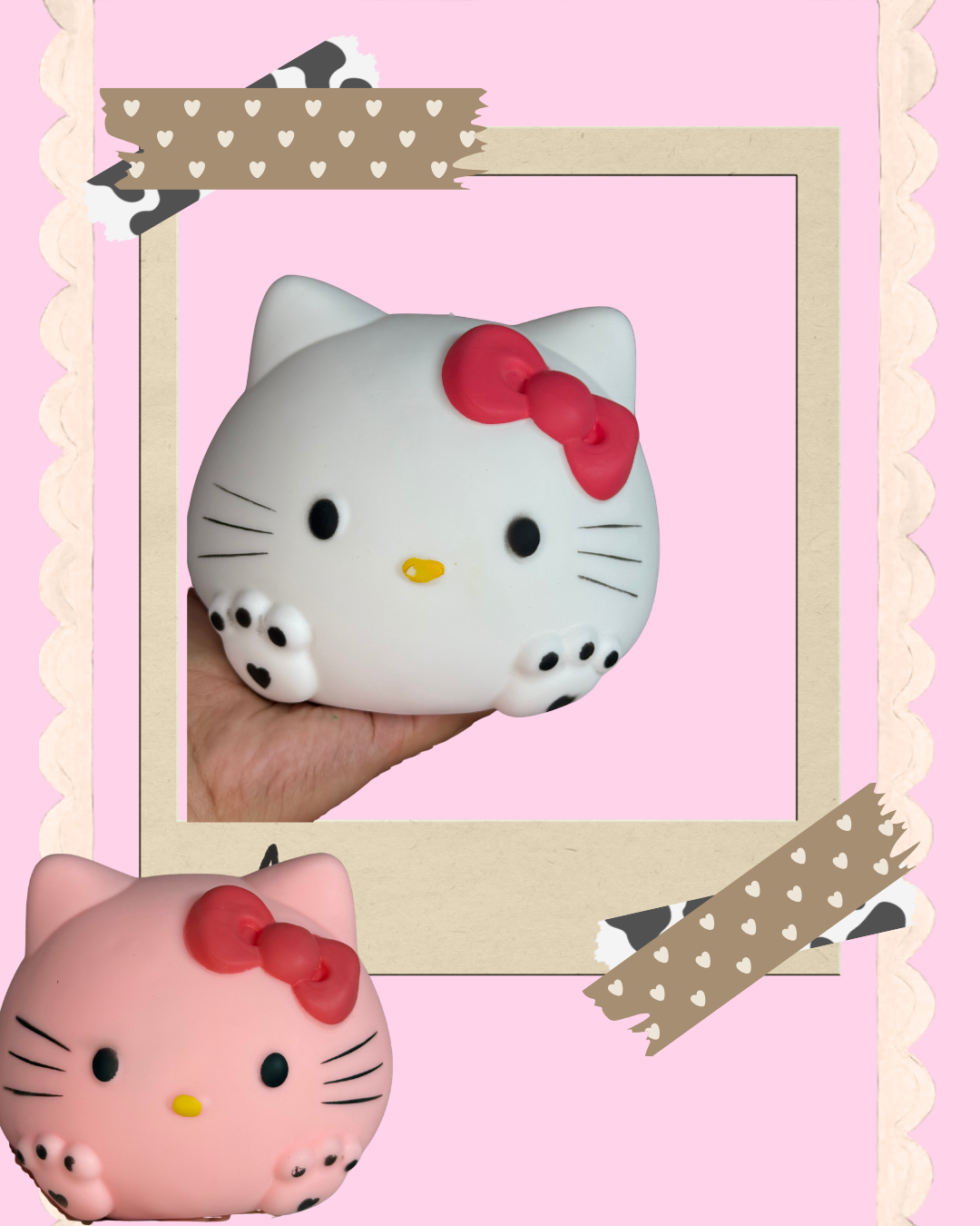 HK KITTY JUMBO Squishy Shaving Cream Texture