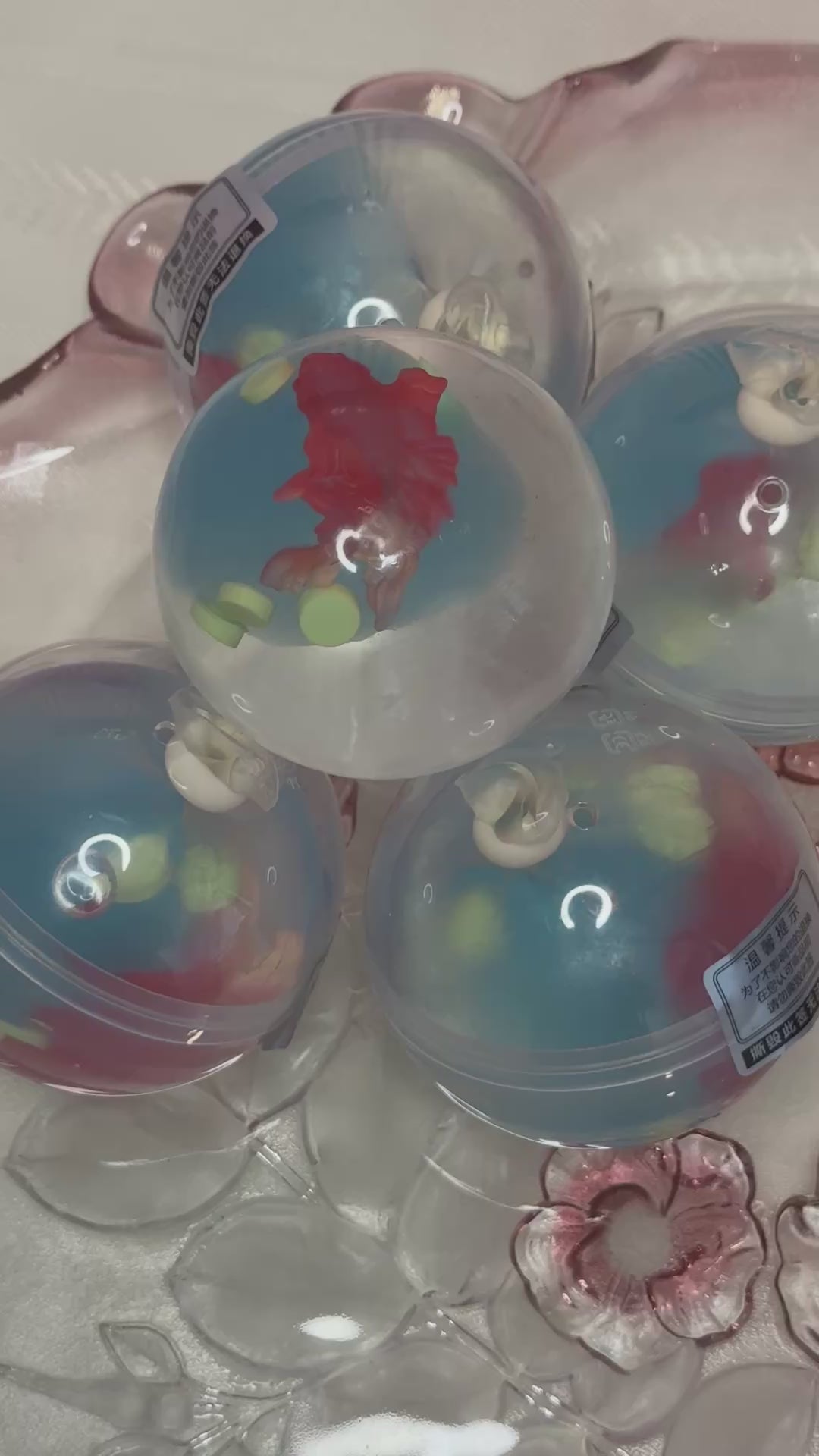 Tranquil Goldfish Pond- Handmade Coconut Jelly Ball